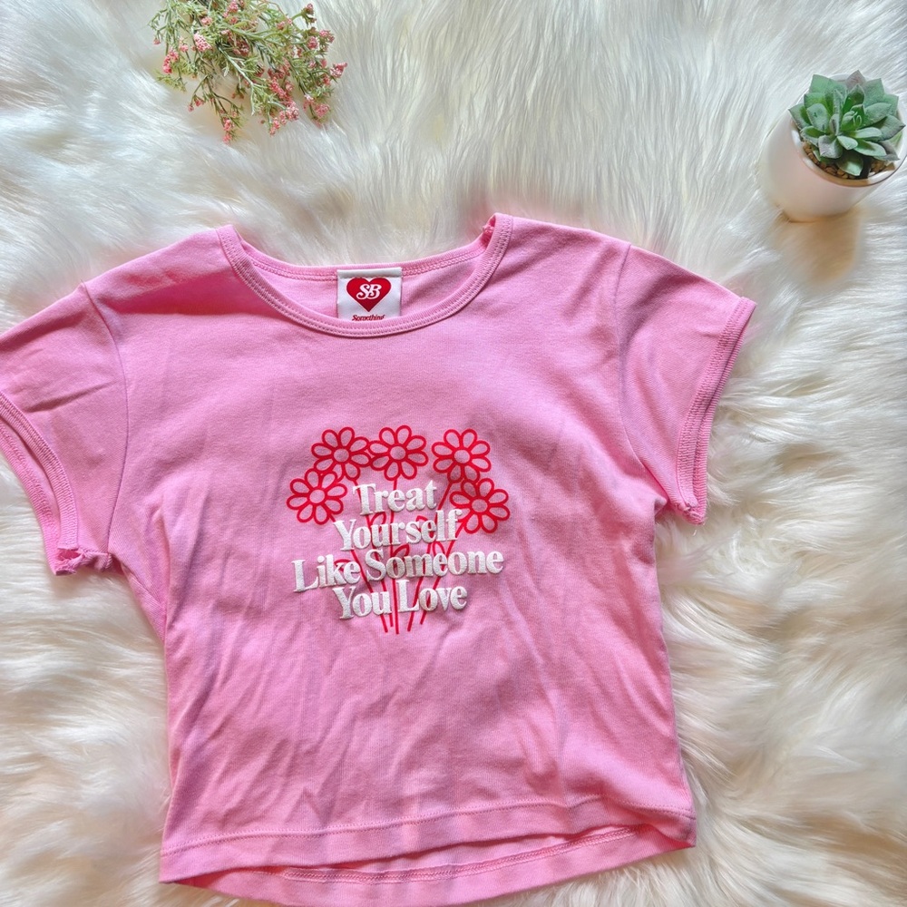 SB Something Bigger Trest Yourself Baby Tee - Picture 3 of 7